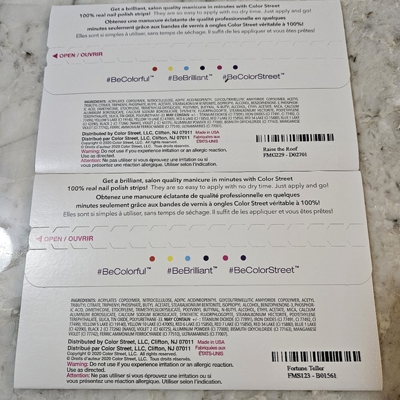 Color Street Nail Polish Strips - 2 Sets - Raise The Roof & Fortune Teller - Picture 2 of 2
